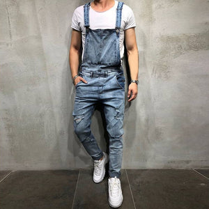 Skinny Denim Overalls